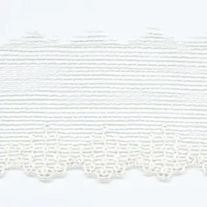 Embroidered Tulle Lace #01 White