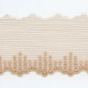 Embroidered Tulle Lace #10 Coconut