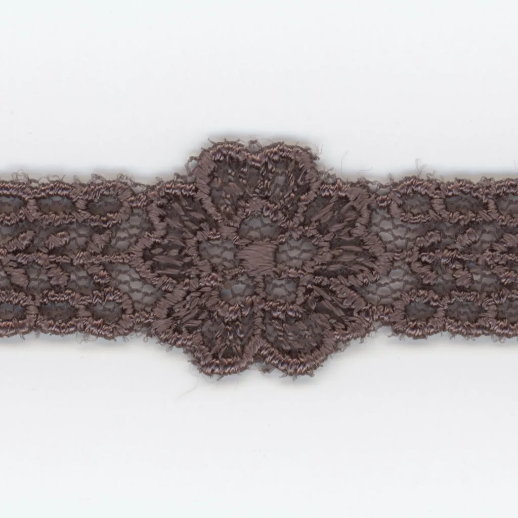 Embroidered Tulle Lace #141 Dark Plum