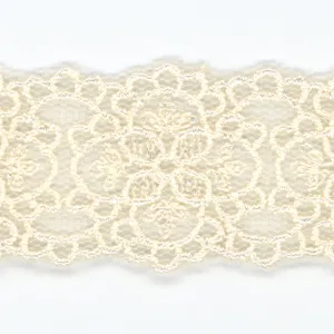 Embroidered Tulle Lace #158 Milk