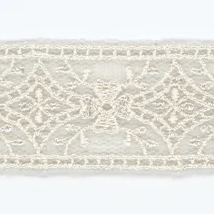 Embroidered Tulle Lace #48 Silver