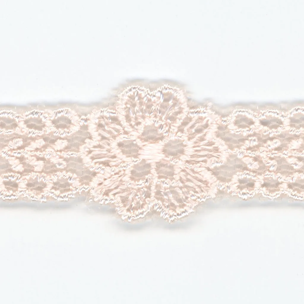 Embroidered Tulle Lace #60 Marshmallow Pink
