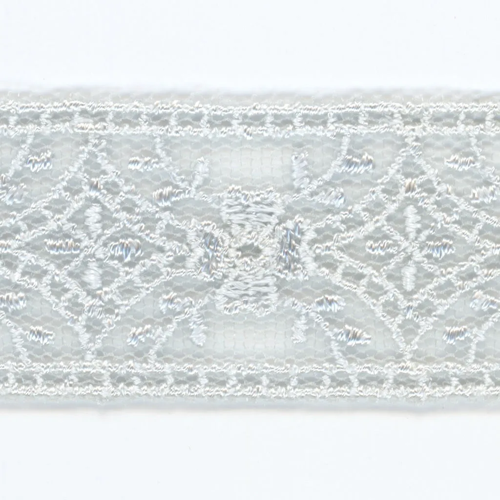 Embroidered Tulle Lace #81 Powder Blue