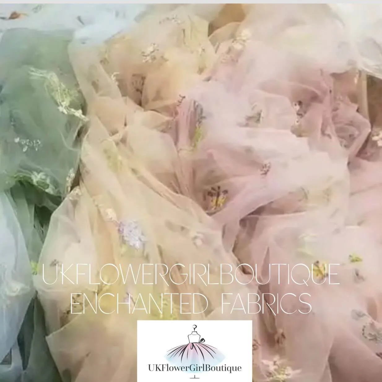 Enchanted Angel Dress - Embroidered Ivory Tulle