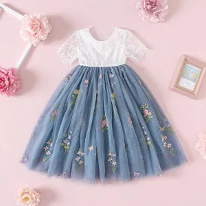 Enchanted Dress - Dusty /White Lace