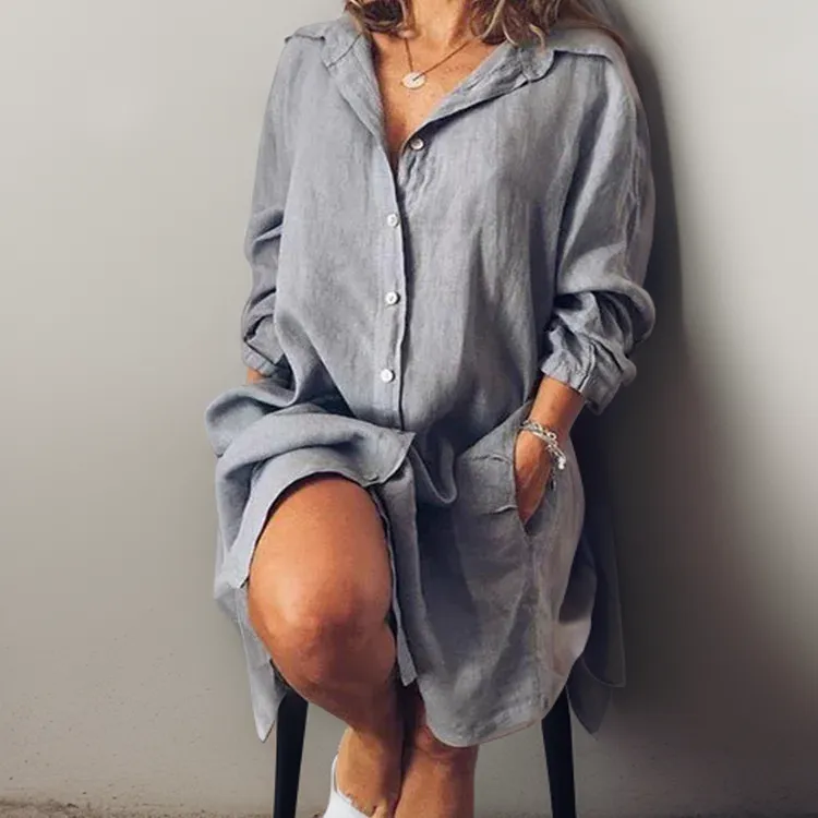 Erika® | Cotton and linen midi dress