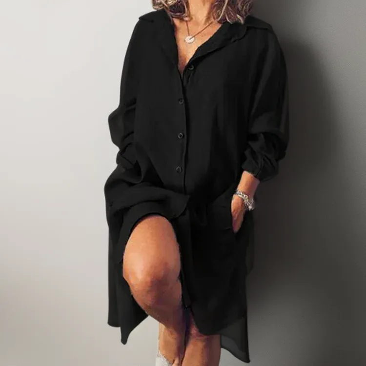 Erika® | Cotton and linen midi dress