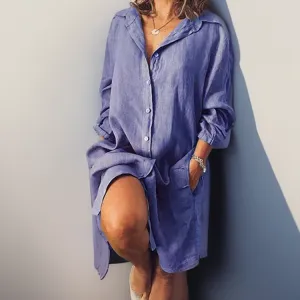 Erika® | Cotton and linen midi dress