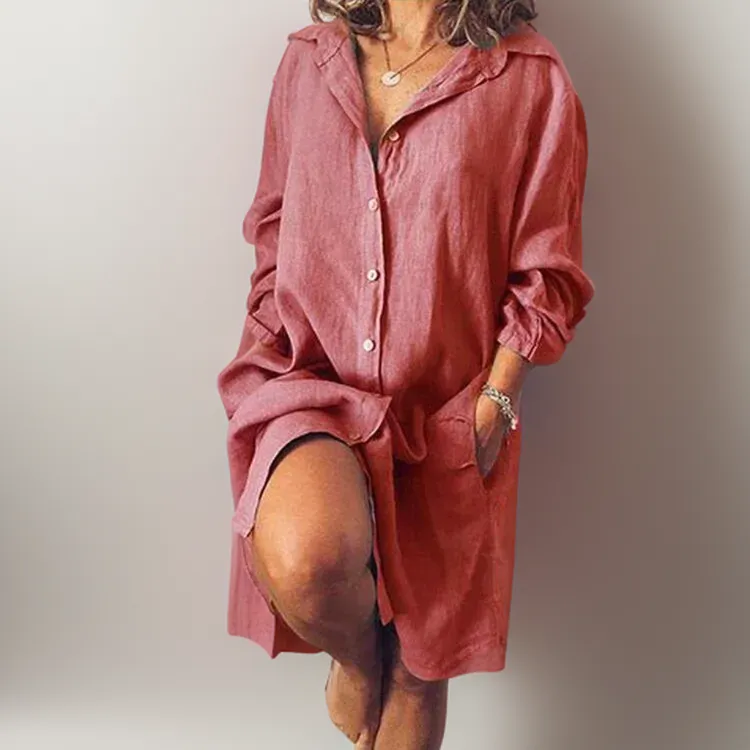 Erika® | Cotton and linen midi dress