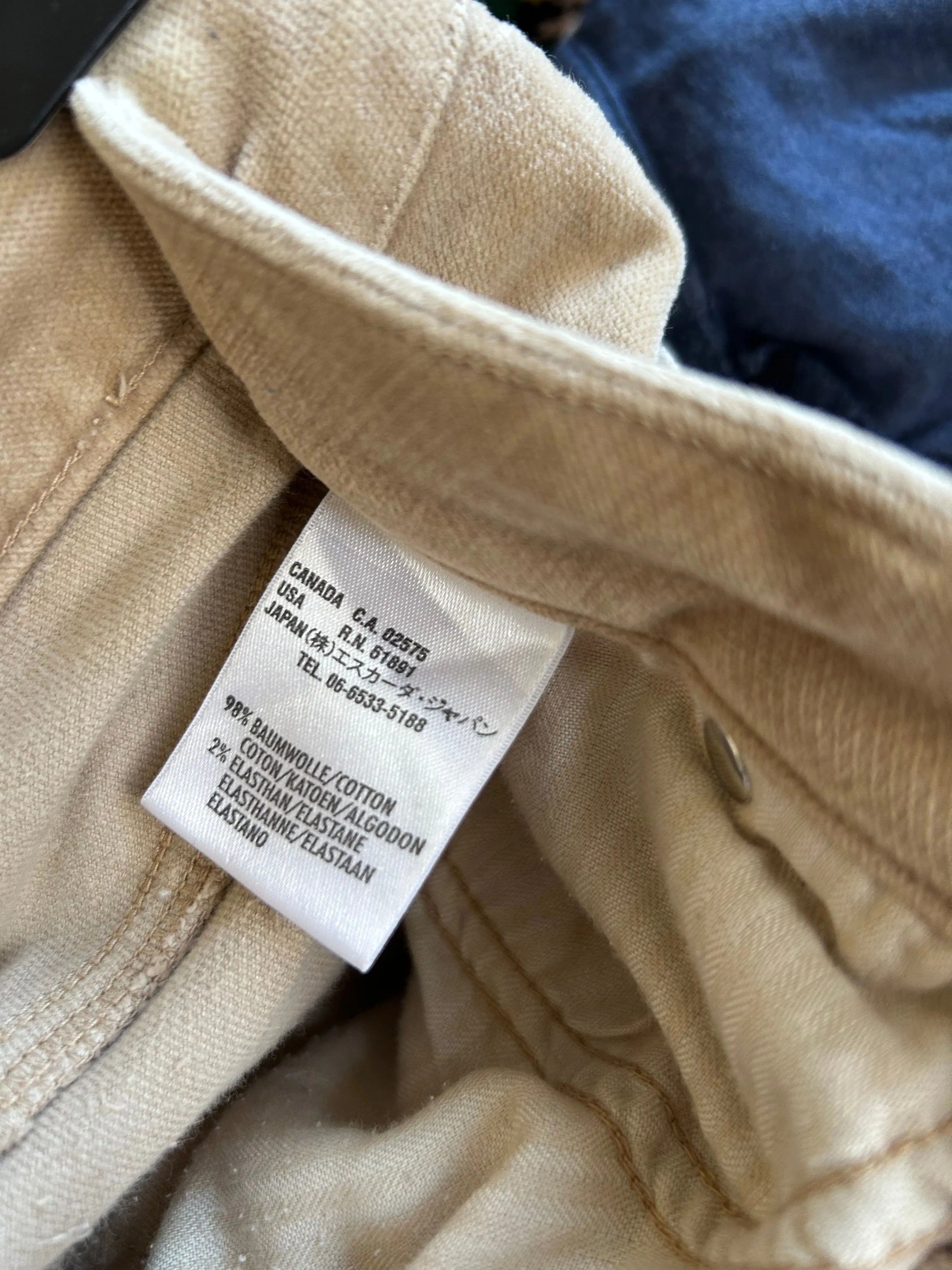 Escada corduroy pants