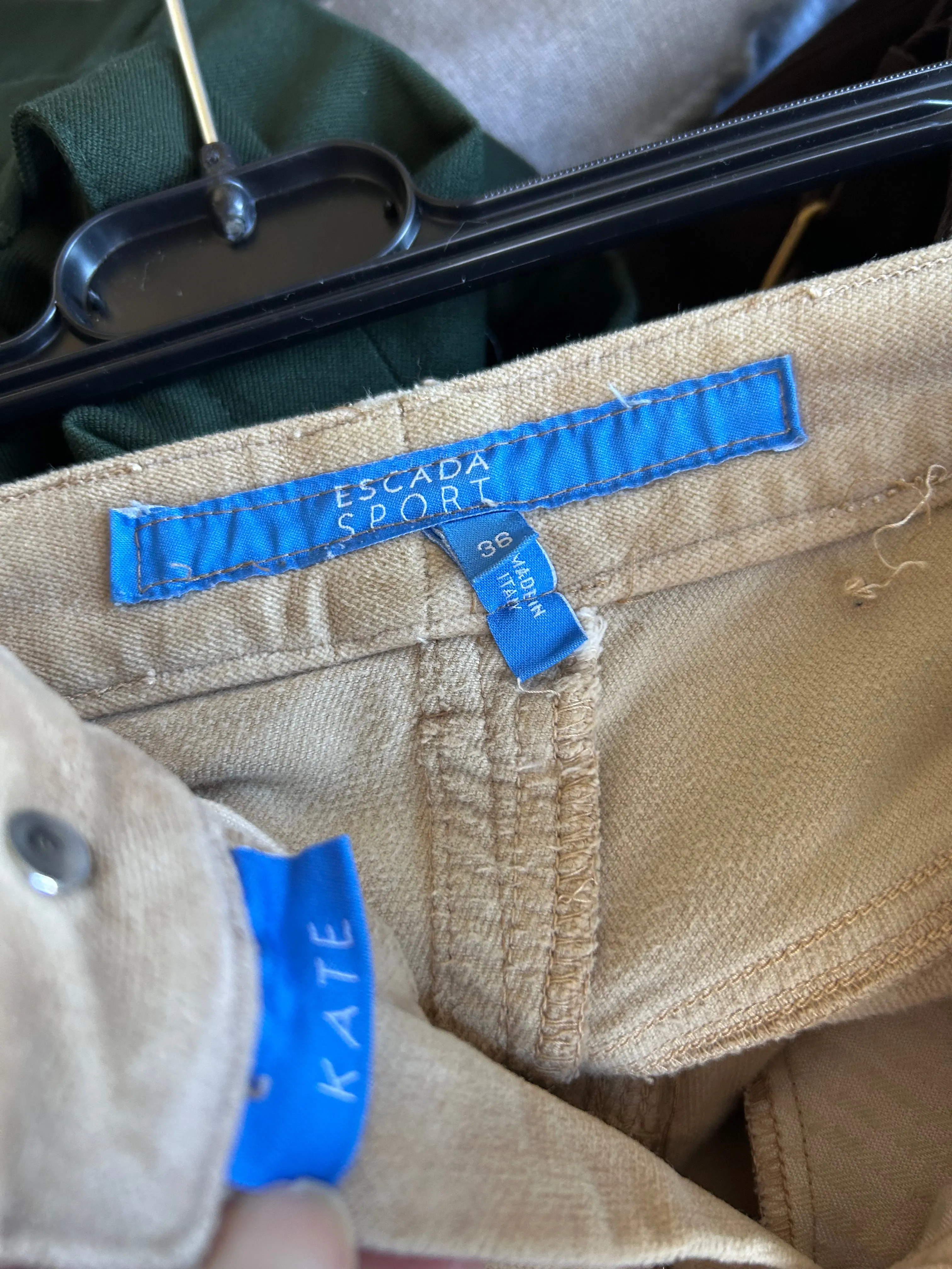 Escada corduroy pants