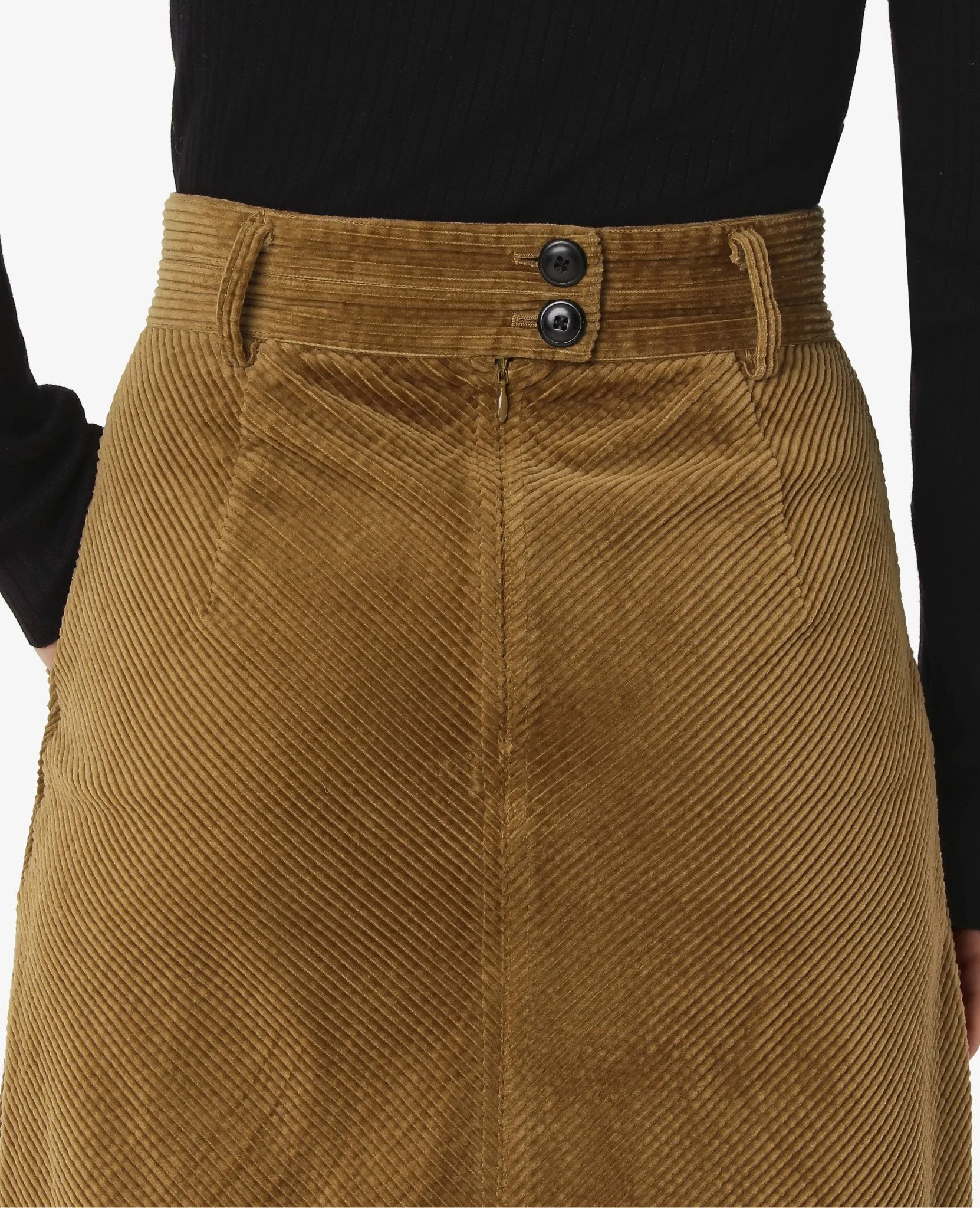 ESSENTIAL ORGANIC CORDUROY SKIRT