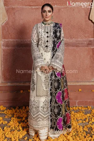 Ethereal White Dress Pakistani for Wedding Party #PF205