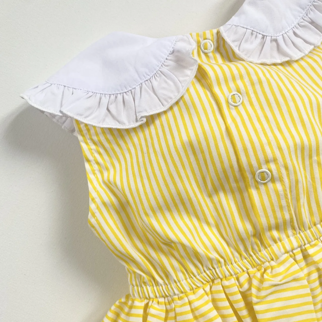 Evelyn Stripe Peplum Romper