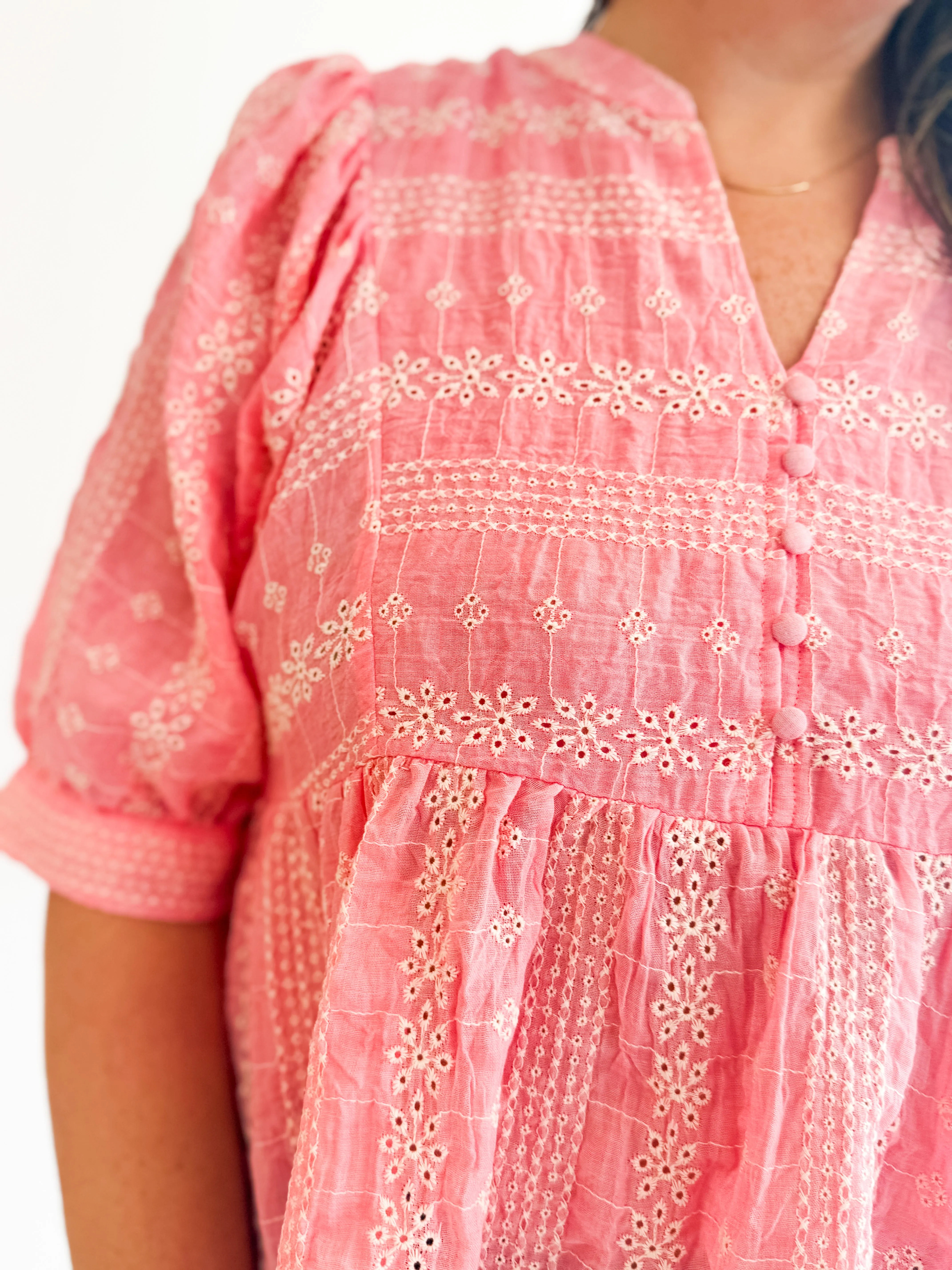 Eyelet Embroidered Blouse