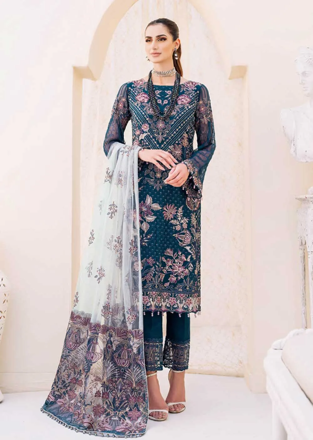 F-2305 - Unstitched - Ramsha Chiffon Collection 2023