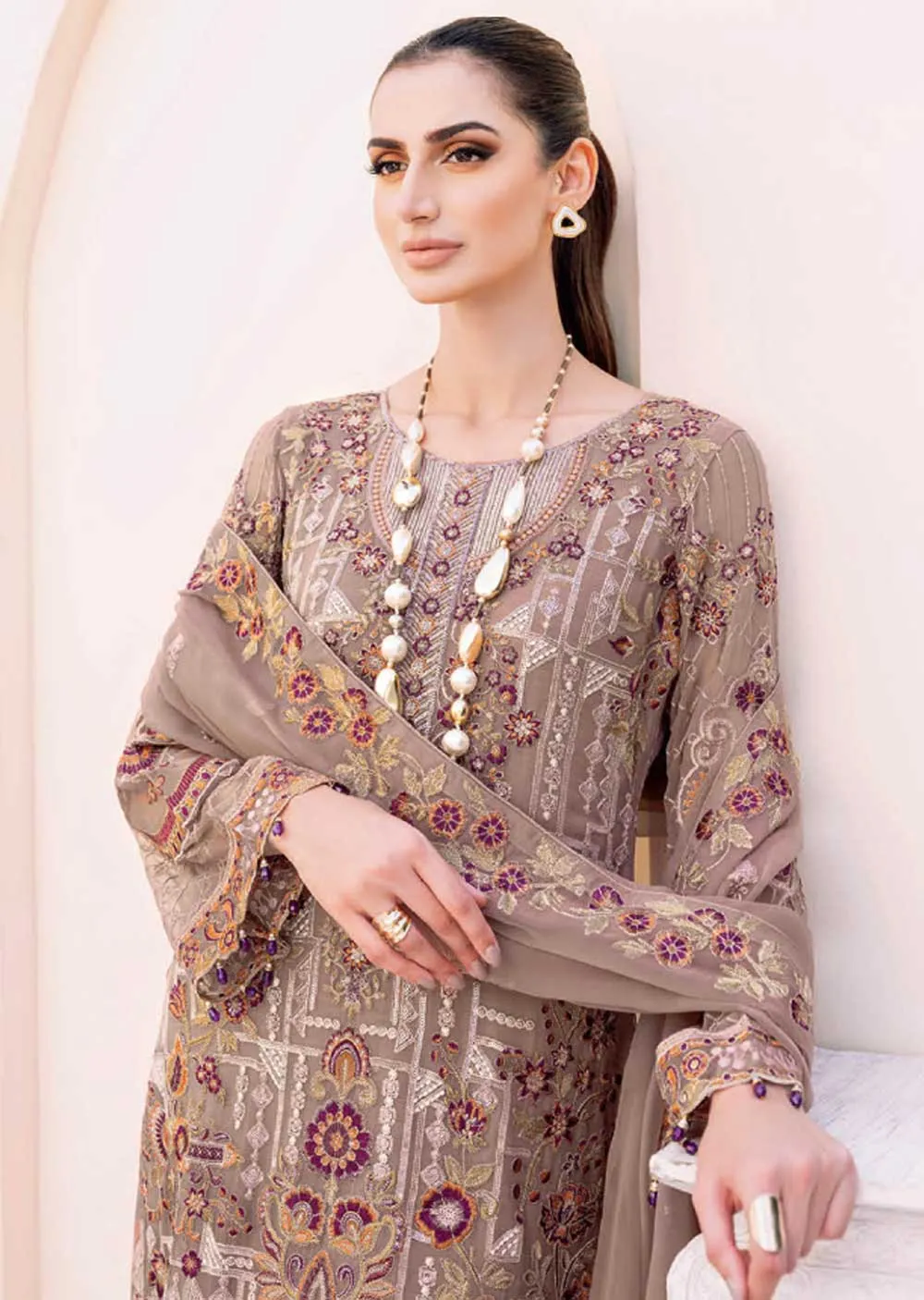 F-2311 - Unstitched - Ramsha Chiffon Collection 2023