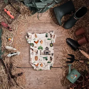 Farm Life Baby Vest