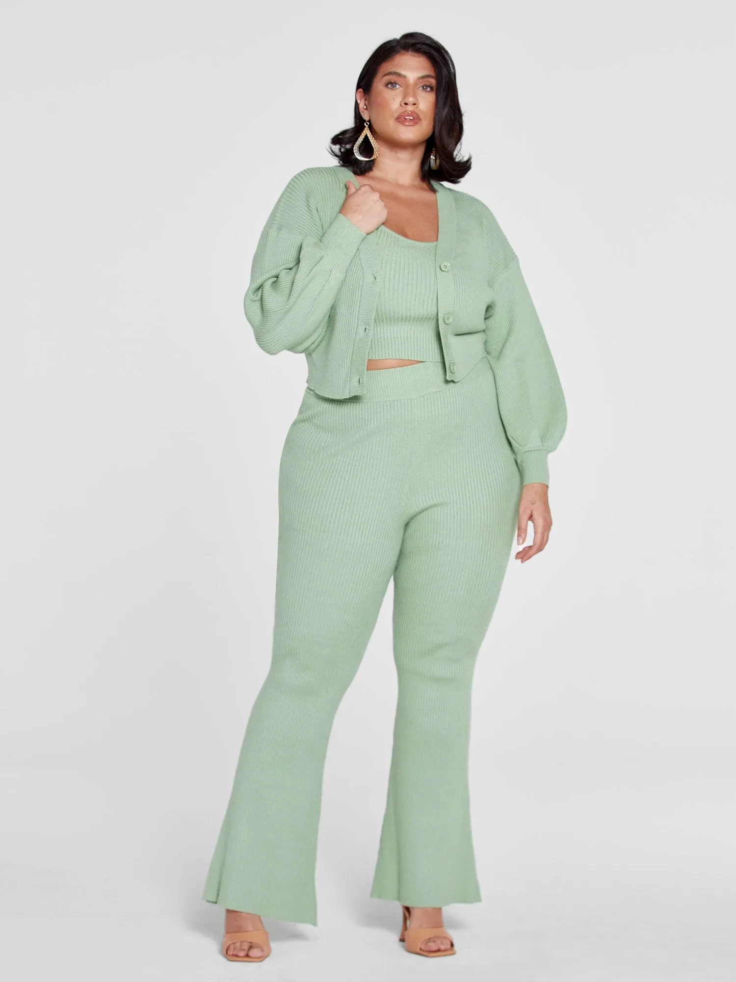 Fashion To Figure - Cordelia Ribbed Knit Pants - Gabi Fresh x FTF