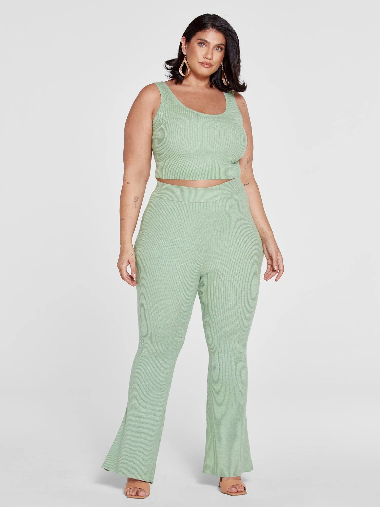 Fashion To Figure - Cordelia Ribbed Knit Pants - Gabi Fresh x FTF