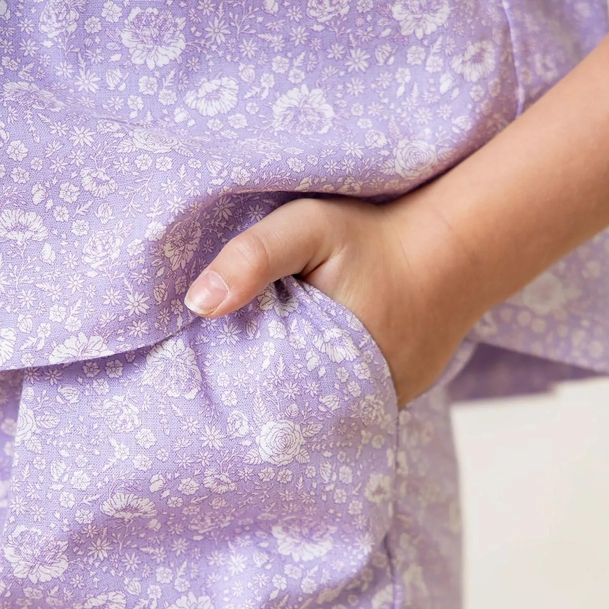 Faux Top Romper - Lavender Fields Floral