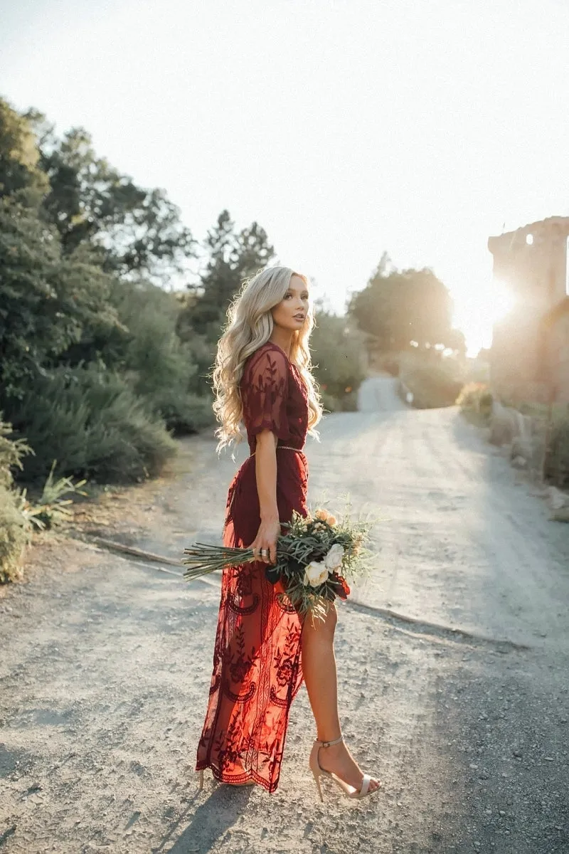 Female Lace Maxi Sexy Beach Dress