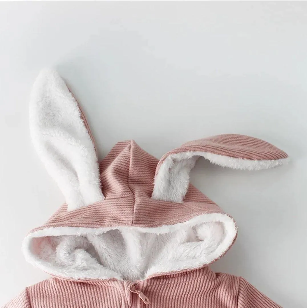 Fleece Bunny Ear Romper