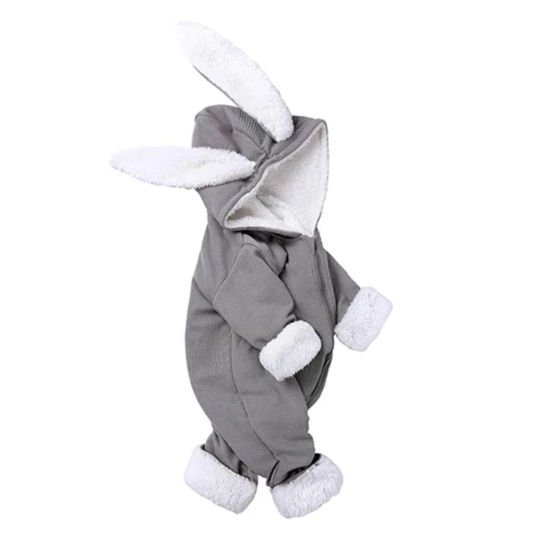 Fleece Bunny Ear Romper