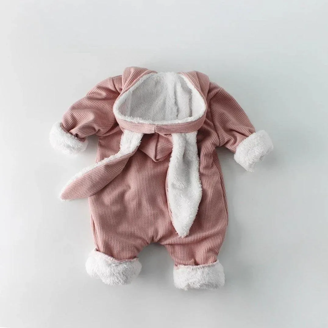 Fleece Bunny Ear Romper