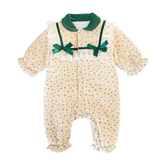 Floral Bow Pram Bodysuit