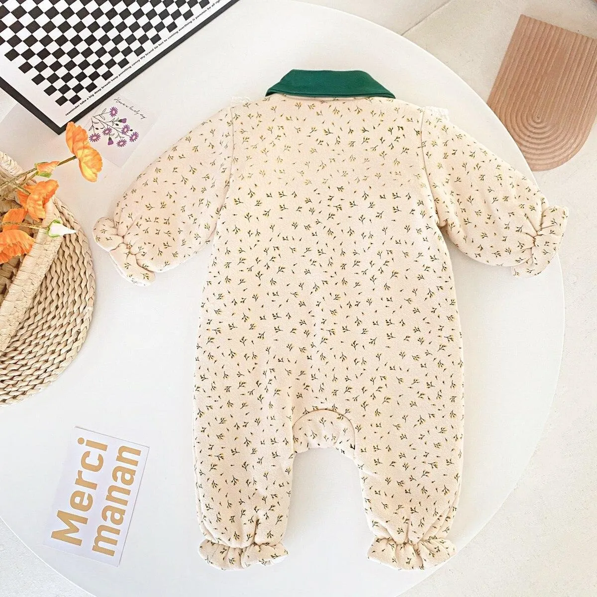 Floral Bow Pram Bodysuit