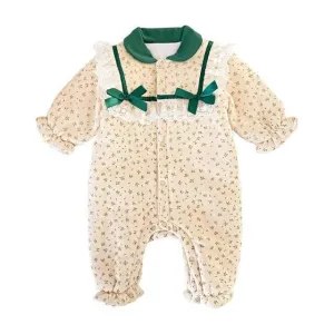 Floral Bow Pram Bodysuit