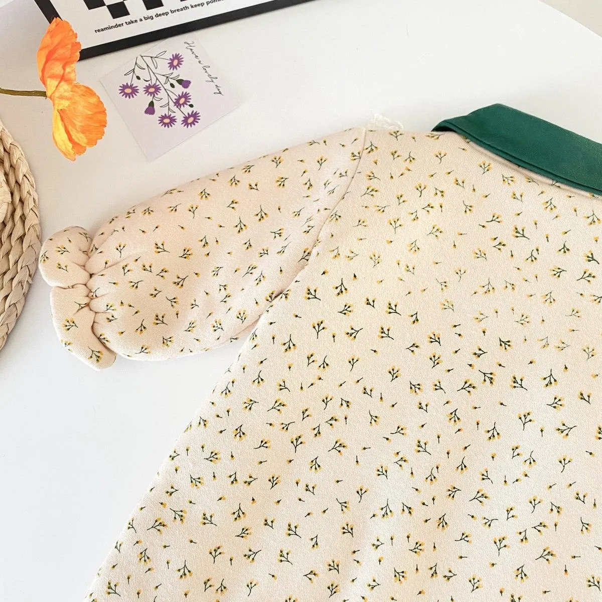Floral Bow Pram Bodysuit