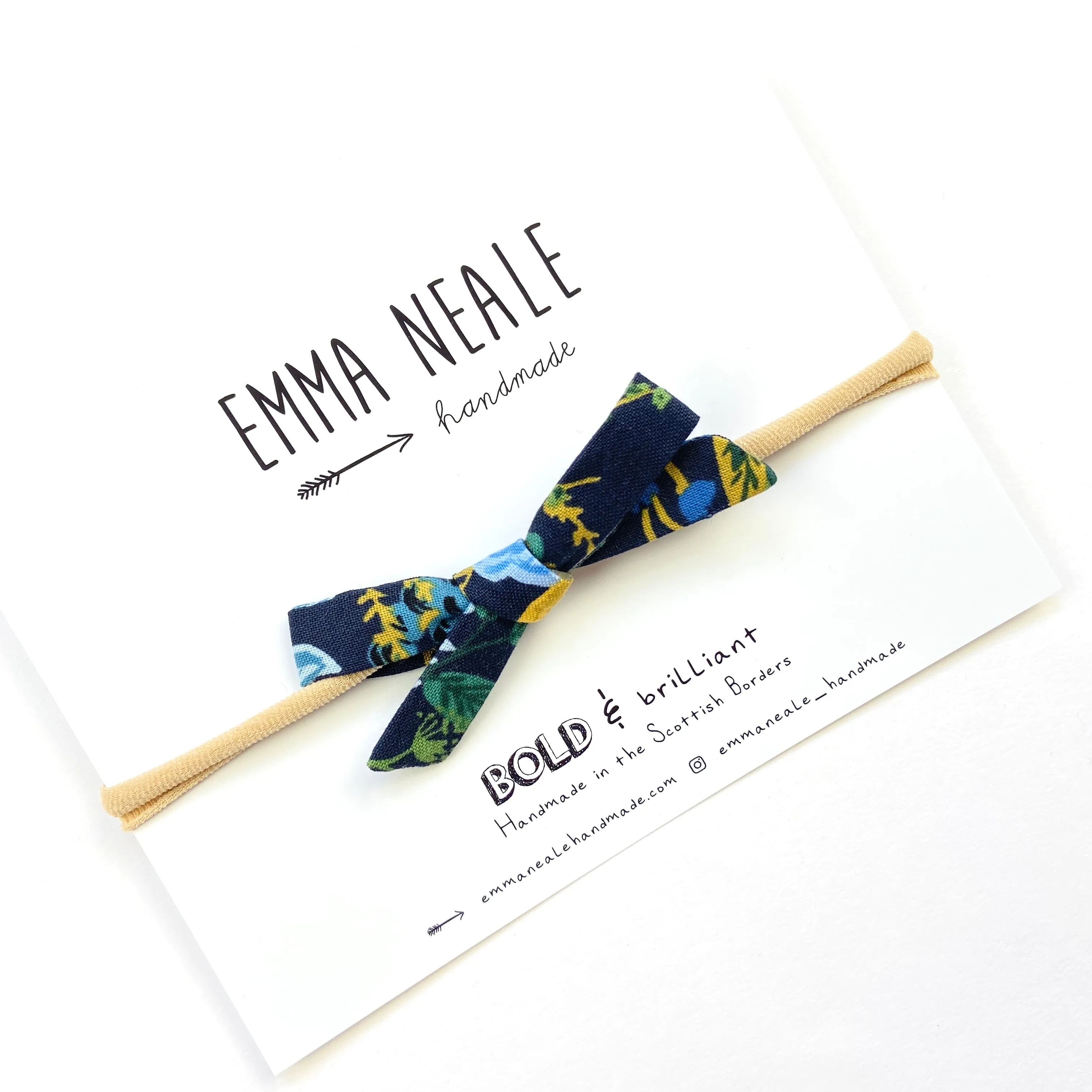 Floral Vines Orla Bow Headband