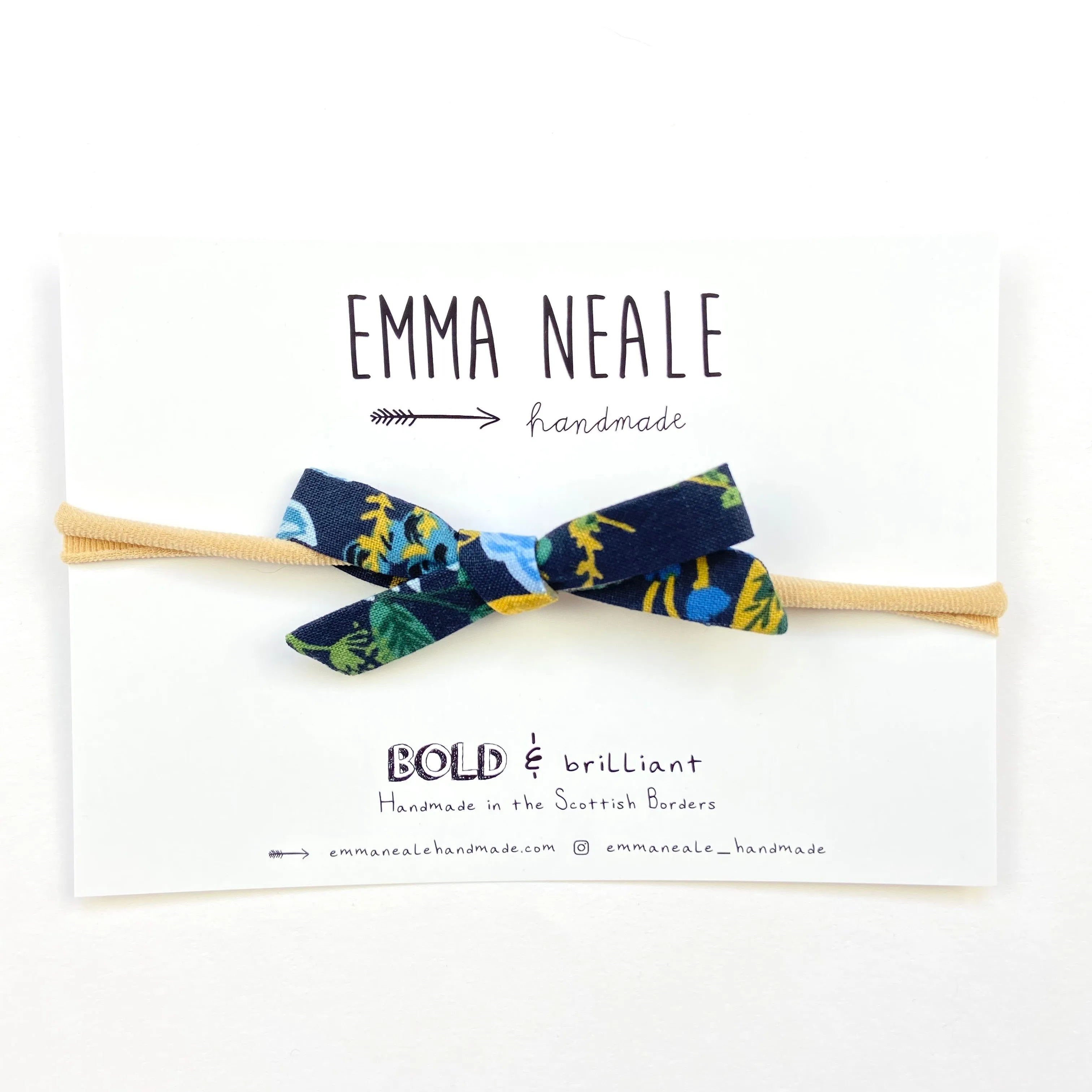 Floral Vines Orla Bow Headband