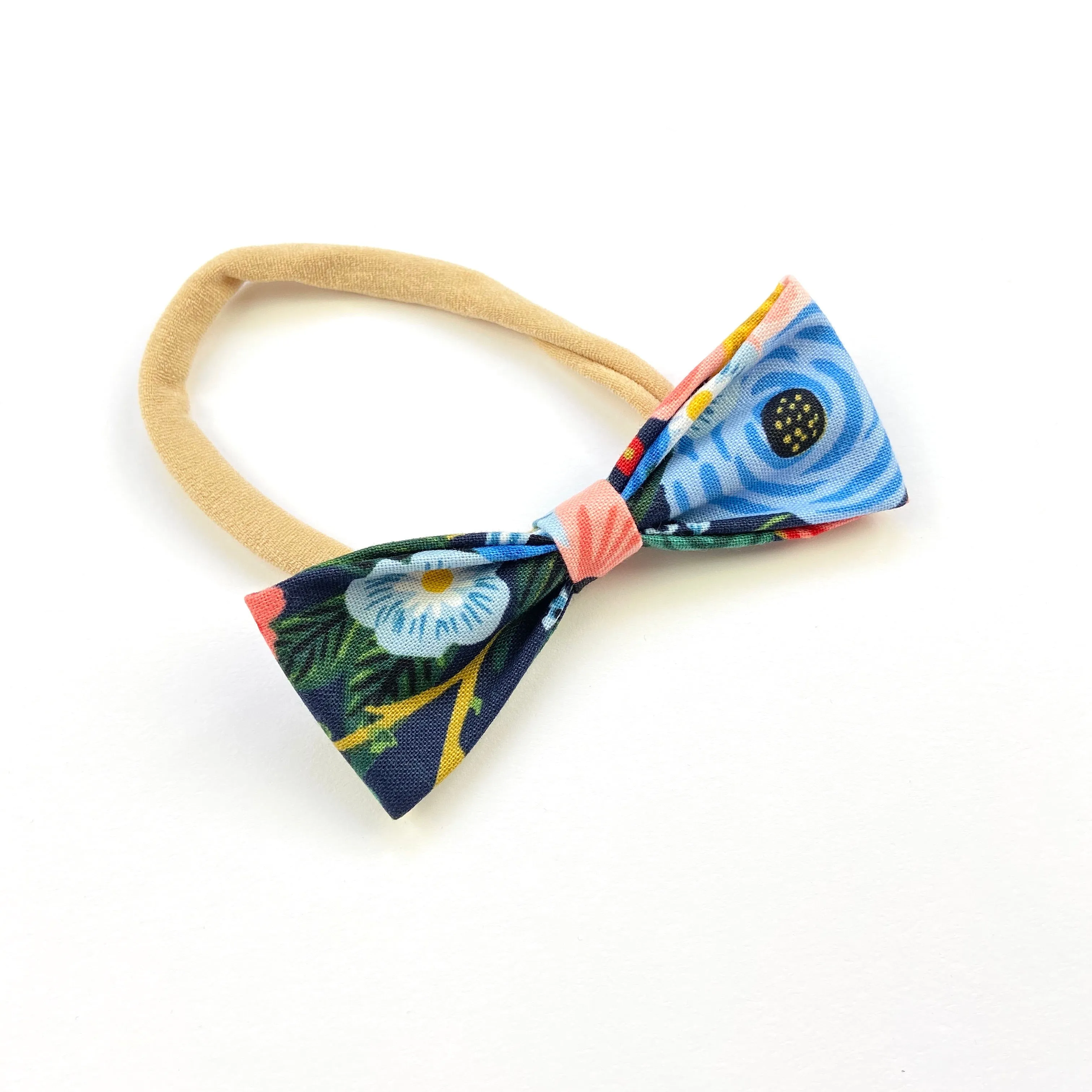 Floral Vines Ruby Bow Headband