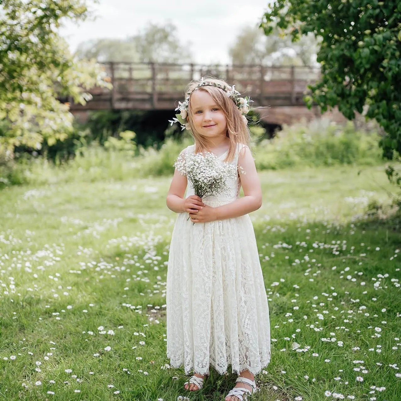 Florence Flower Girl Dress - Lemon
