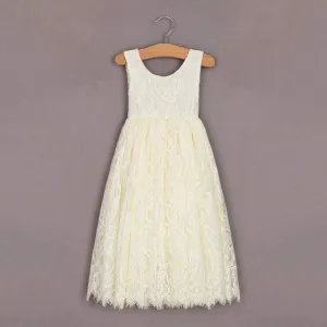 Florence Flower Girl Dress - Lemon
