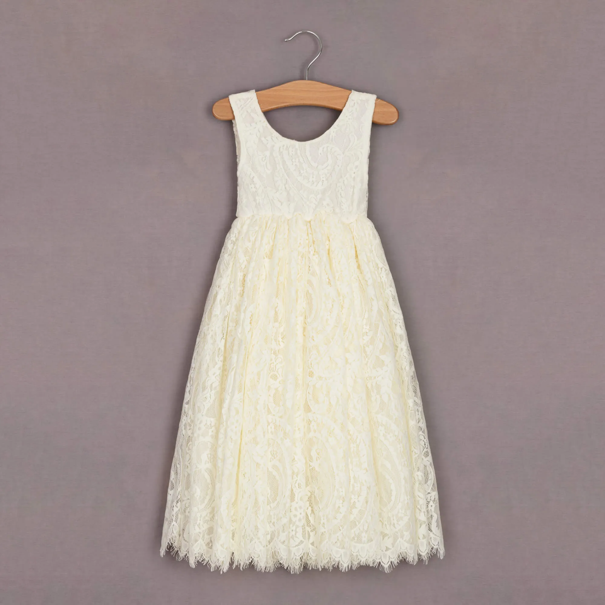 Florence Flower Girl Dress - Lemon