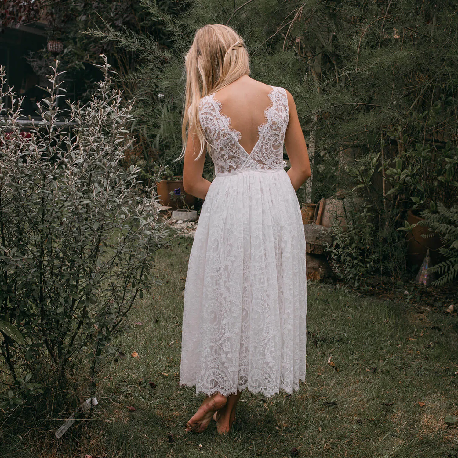 Florence Flower Girl Dress - White