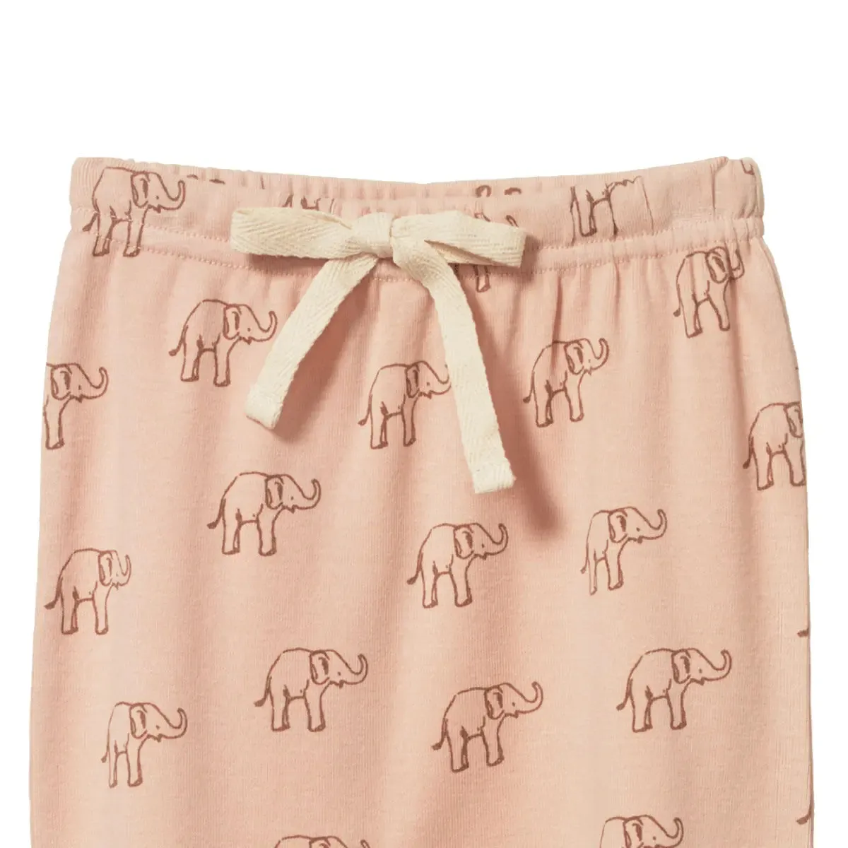 Footed Rompers - Elephant Rose