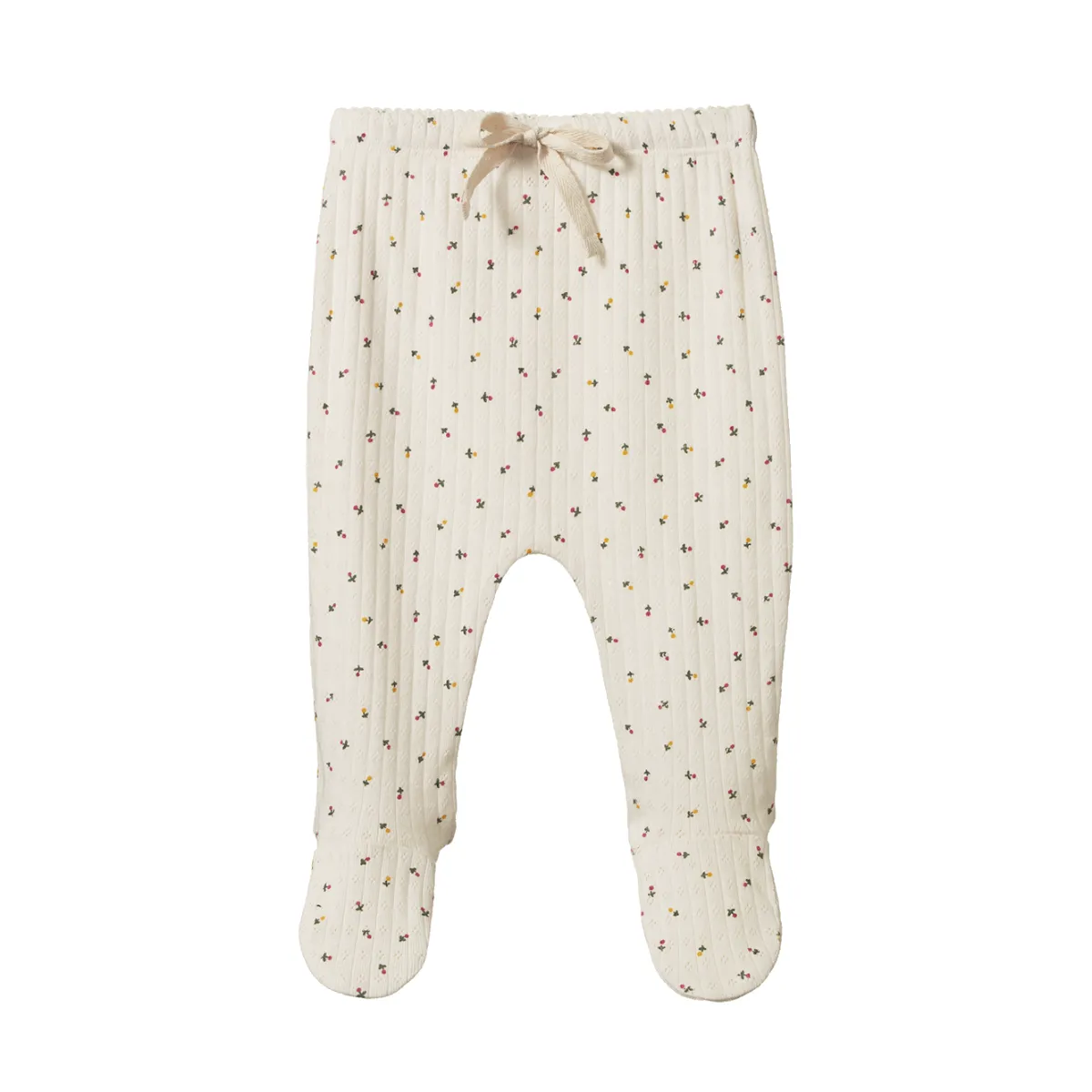 Footed Rompers Pointelle - Aster Floral Print