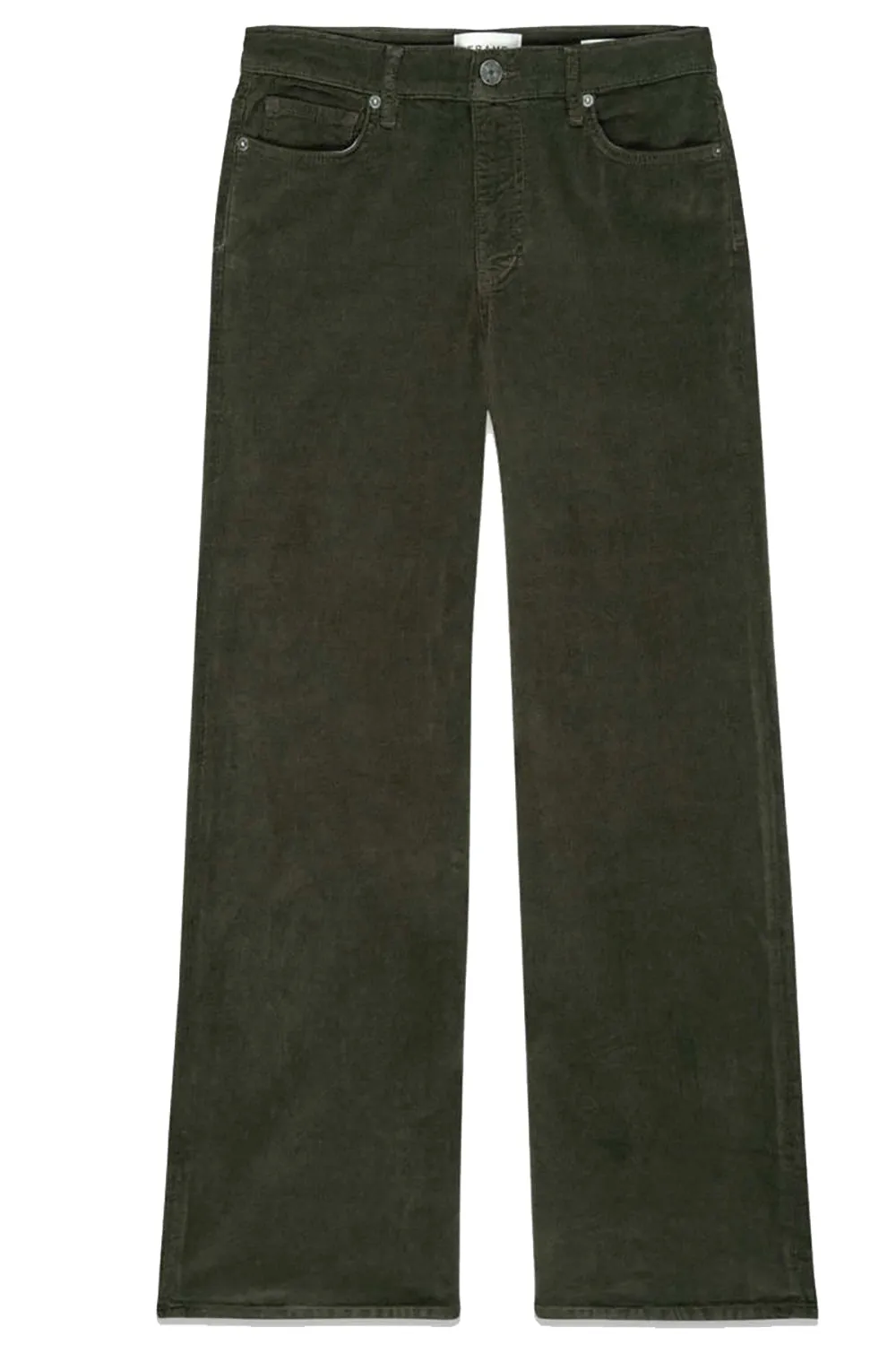 FRAME - Le Slim Palazzo Corduroy Pant - Rich Military