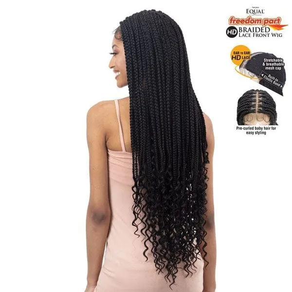 Freetress Equal Synthetic Freedom Part Braided Lace Front Wig - KNOTLESS BOHO BOX