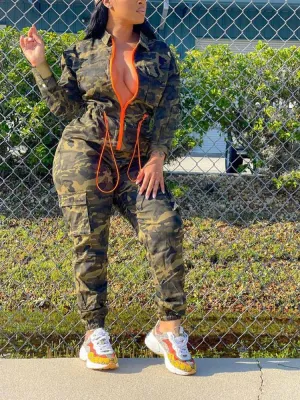 Front Zipper Jumpsuit