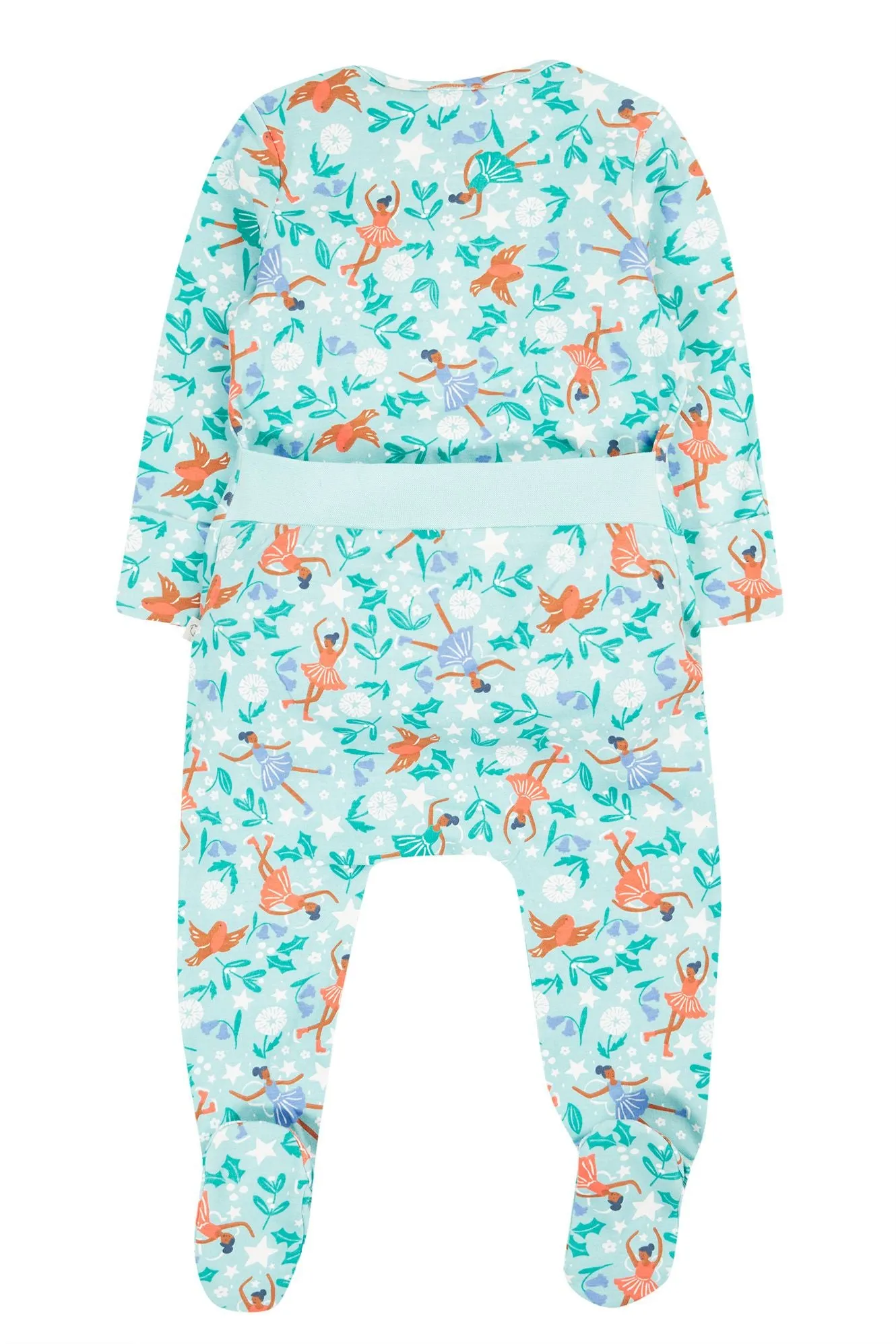 Frugi Easy Printed Babygrow Glacier Enchanted Forest