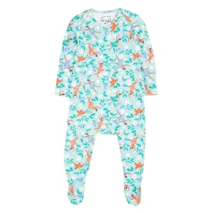Frugi Easy Printed Babygrow Glacier Enchanted Forest
