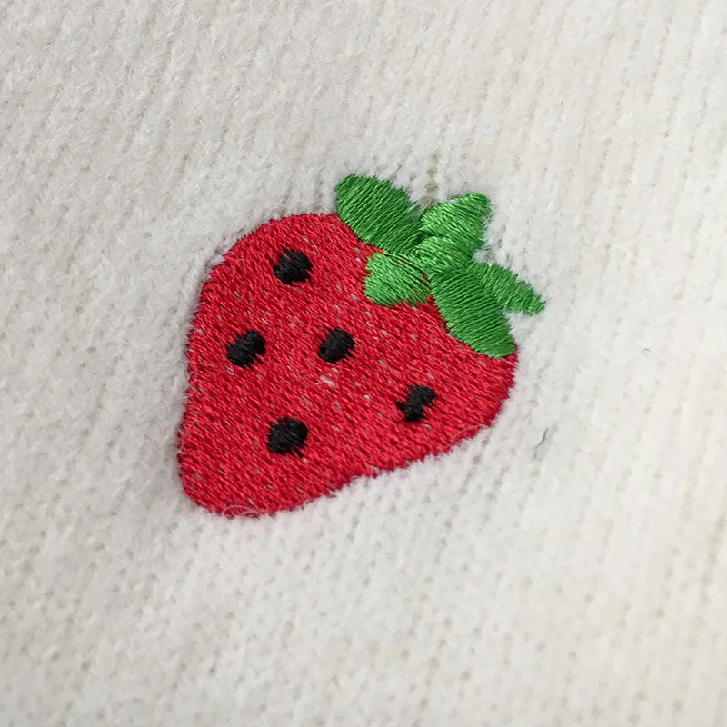 Fruit Embroidered Sweater KF9536