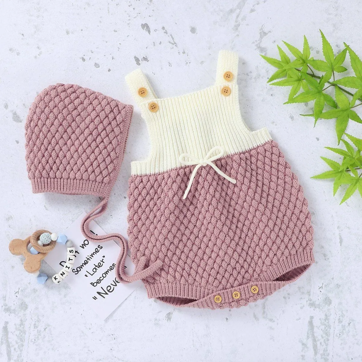 Funky Romper & Bonnet Set
