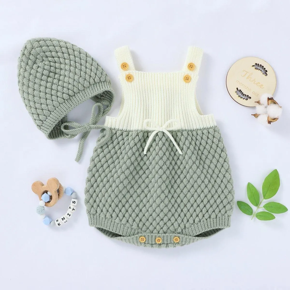 Funky Romper & Bonnet Set